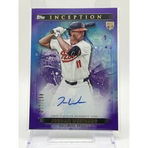 2024 Topps Inception Jordan Westburg Rookie Purple On-Card Auto 77/199 SP RC